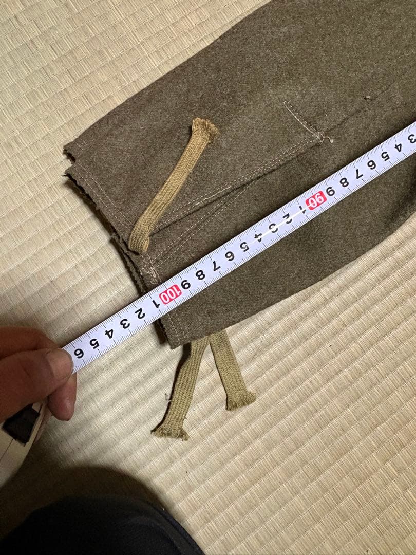 【極美品】旧日本陸軍　冬用？厚手生地ズボン【昭和19年製】