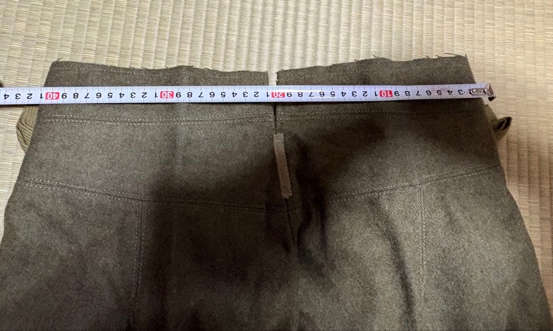 【極美品】旧日本陸軍　冬用？厚手生地ズボン【昭和19年製】