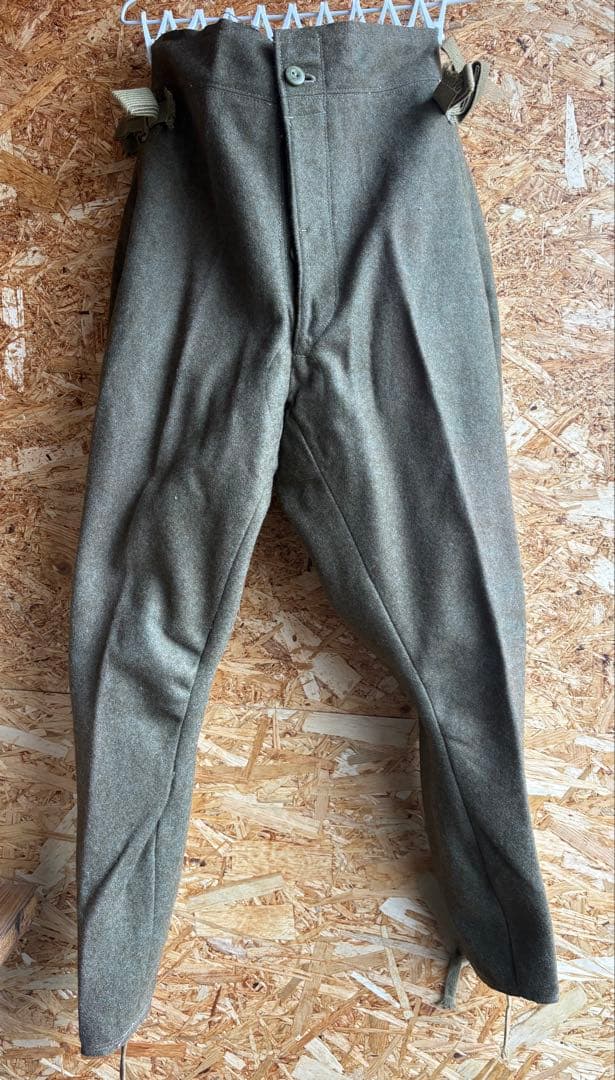 【極美品】旧日本陸軍　冬用？厚手生地ズボン【昭和19年製】