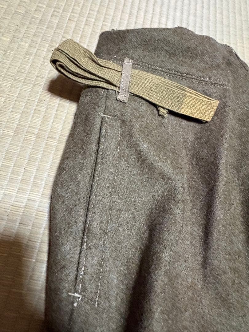 【極美品】旧日本陸軍　冬用？厚手生地ズボン【昭和19年製】