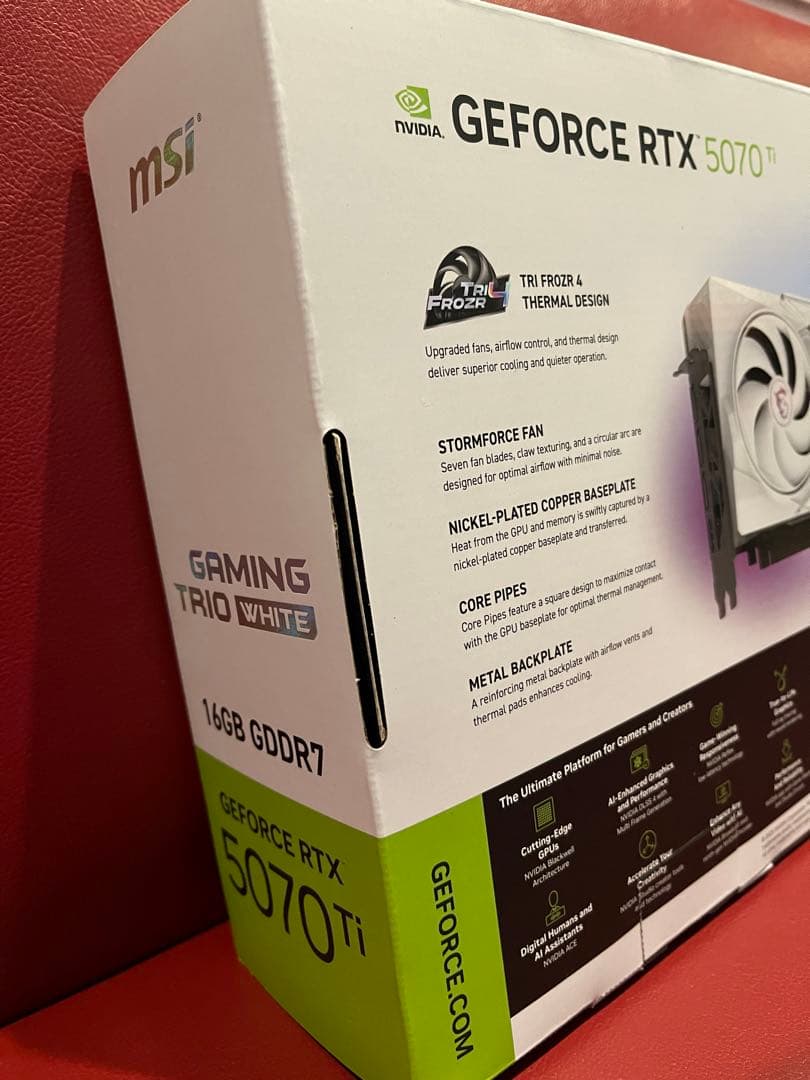 MSI GEFORCE RTX 5070 Ti OC EDITION 【新品】