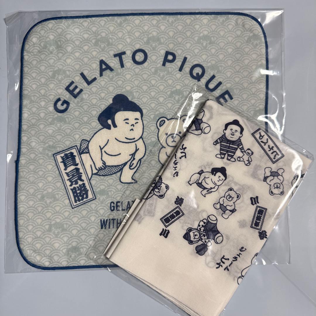 貴景勝　ジェラピケ　コラボ　手ぬぐい　ハンドタオル　セット　ハンカチ　引退記念