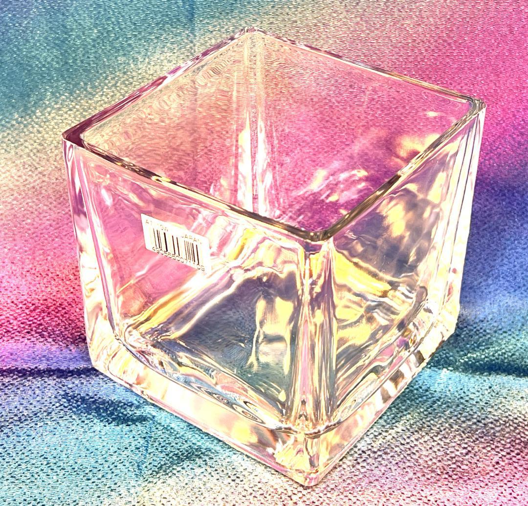 ガラス　花瓶　キューブ　16個　フラワーベース　 ＜日本製＞