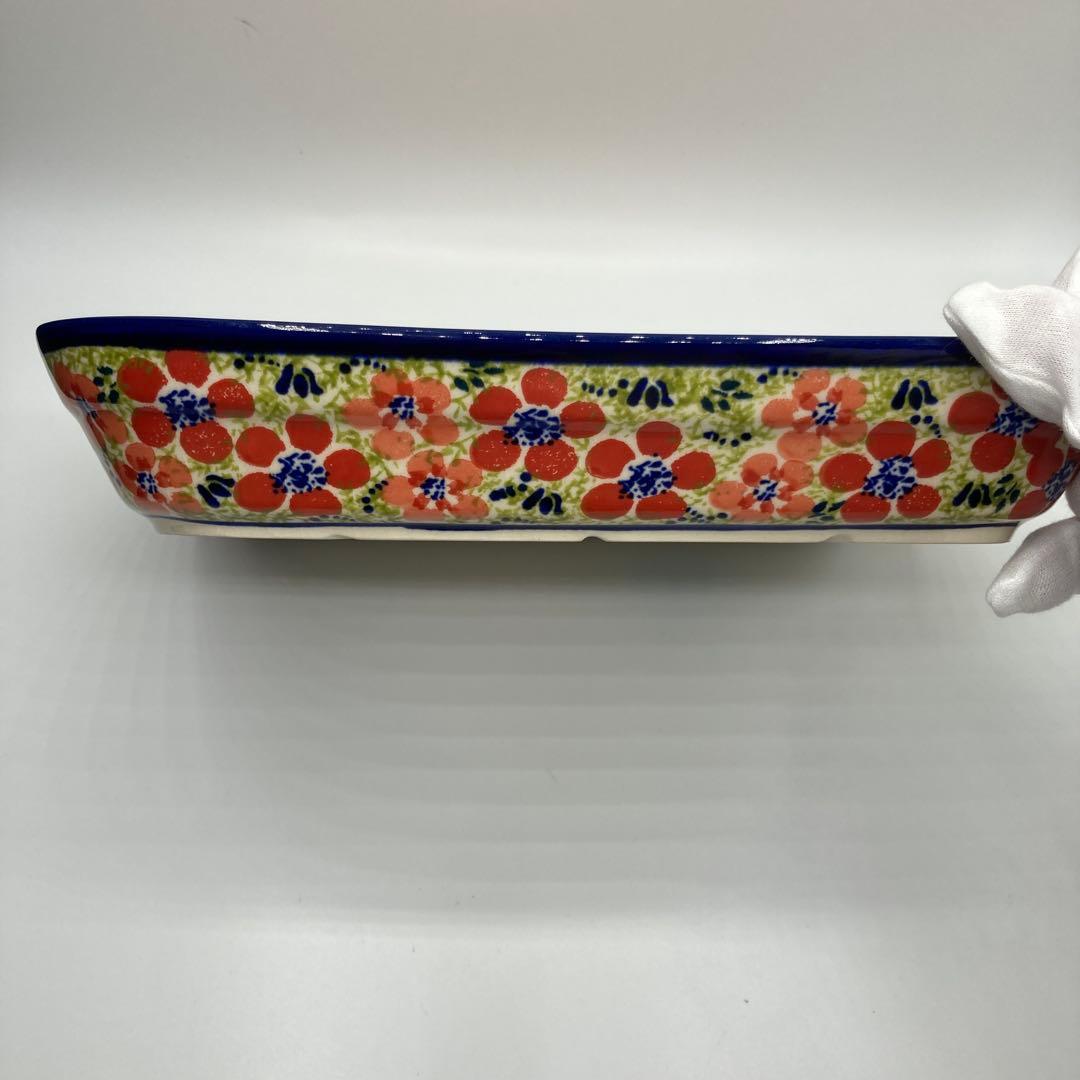 ポーリッシュポタリーオーブン皿 スクエア　大　新品