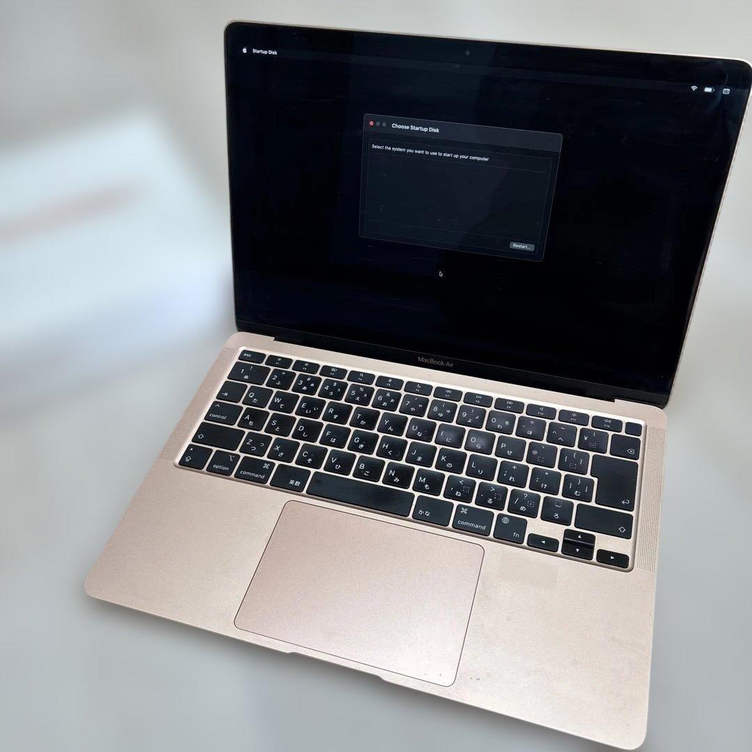 美品MacBook Air ゴールド M1 13インチ 8GB 充放電少電池88