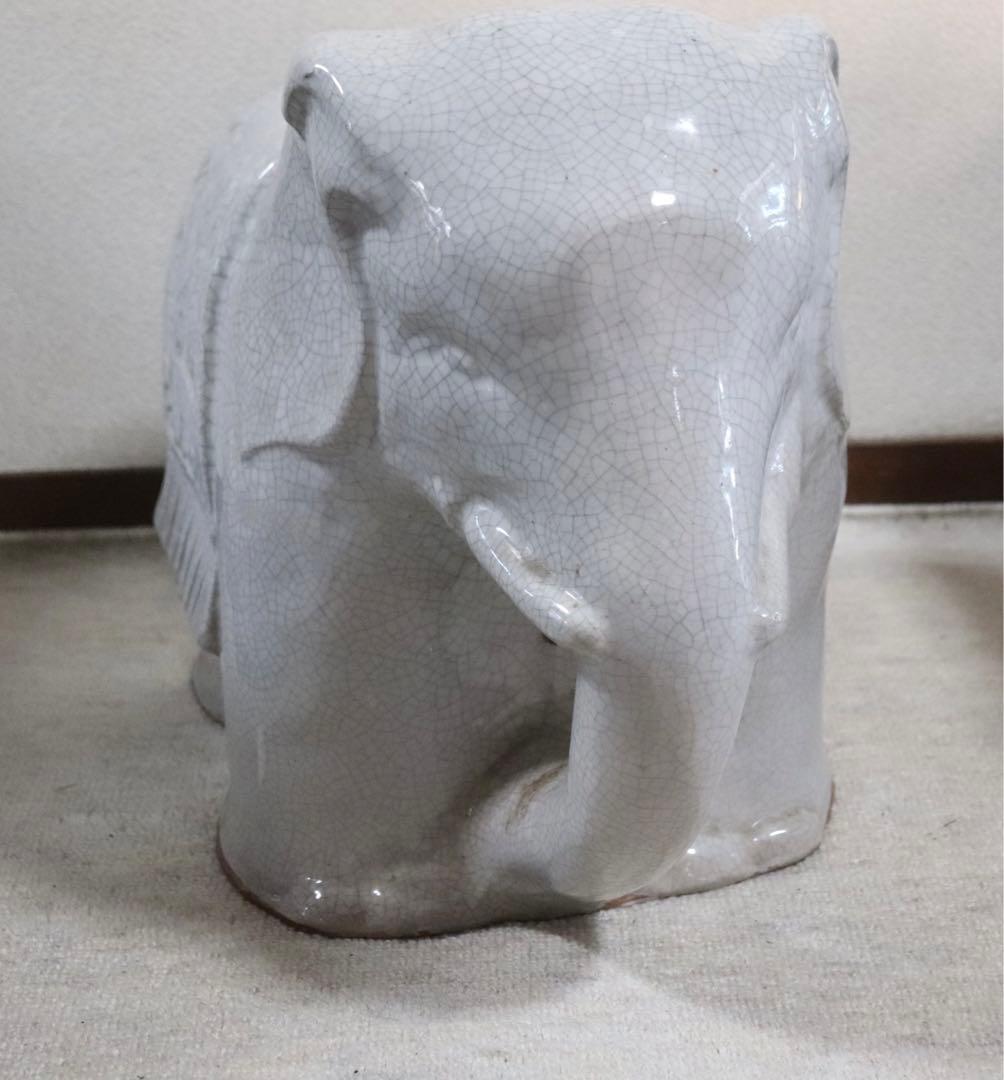 中国美術　哥釉象墩　送料込み0125