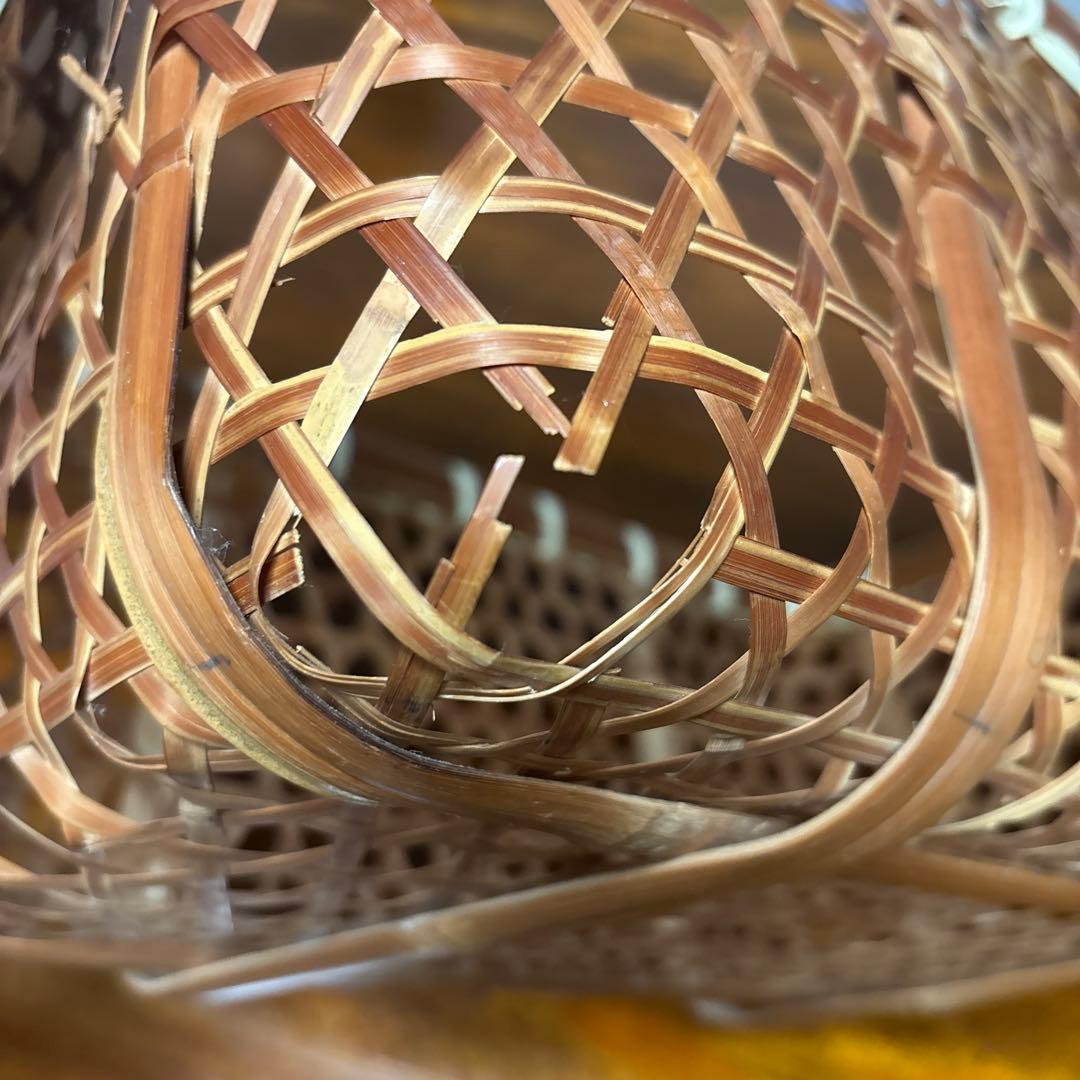 竹籠 昭和レトロ アンティーク 竹細工 御用籠 バスケット