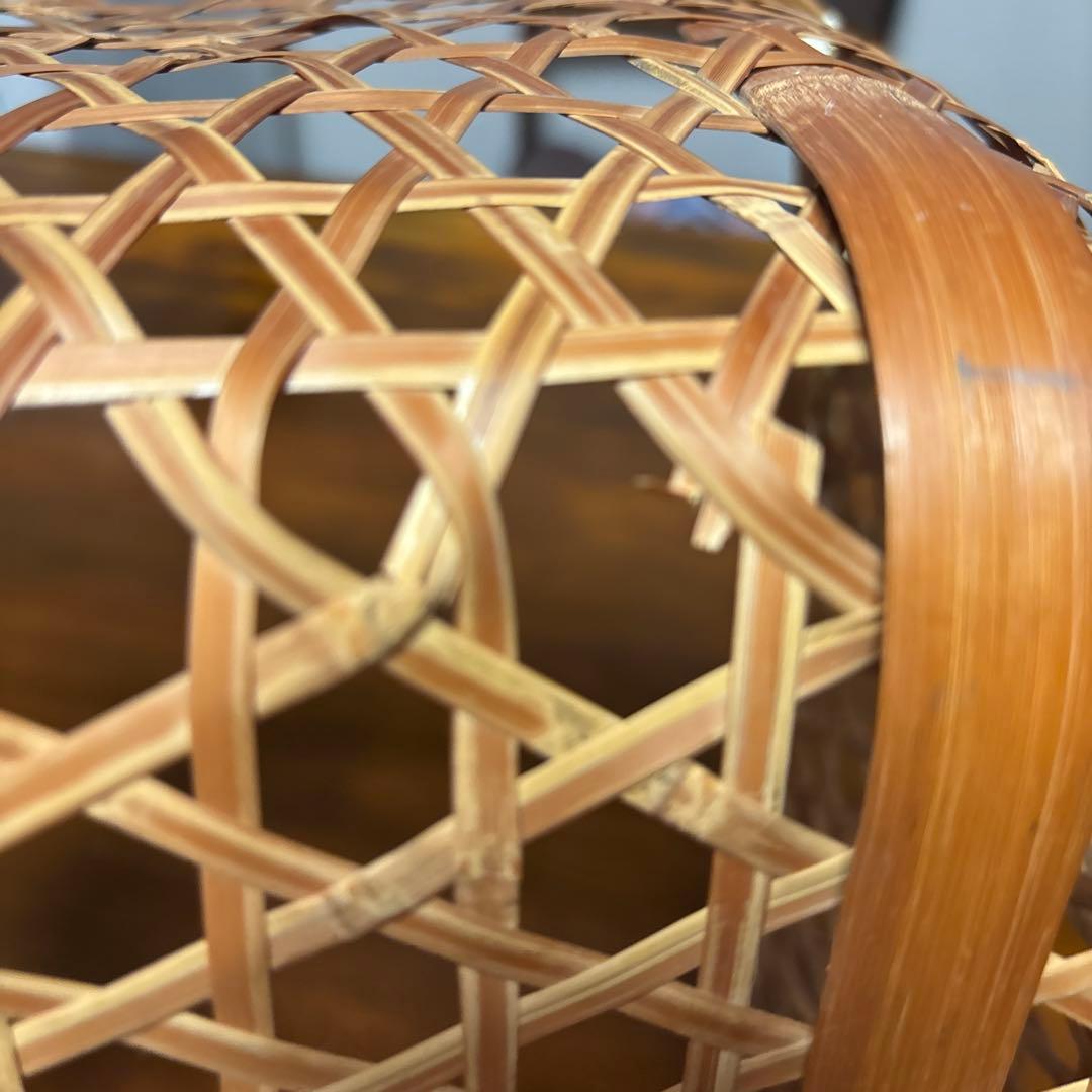 竹籠 昭和レトロ アンティーク 竹細工 御用籠 バスケット