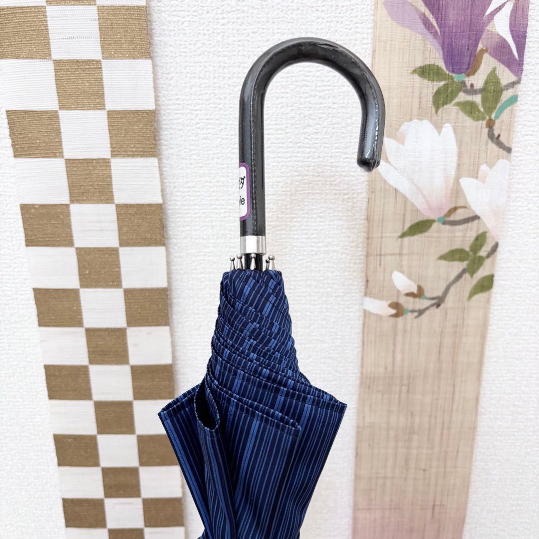 ハンドメイド　雨ゴートから作った晴雨兼用パゴダ日傘　春待月