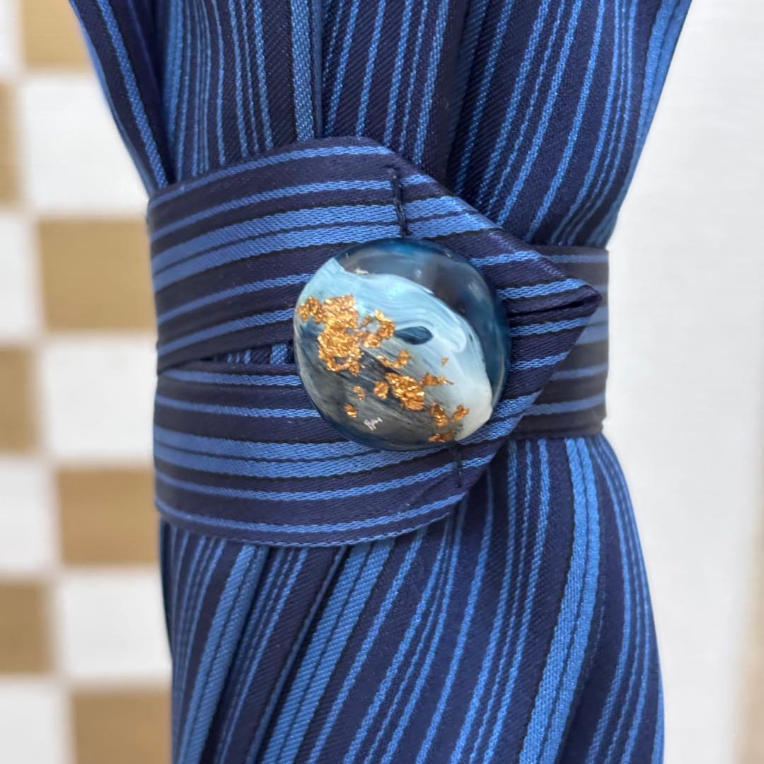 ハンドメイド　雨ゴートから作った晴雨兼用パゴダ日傘　春待月