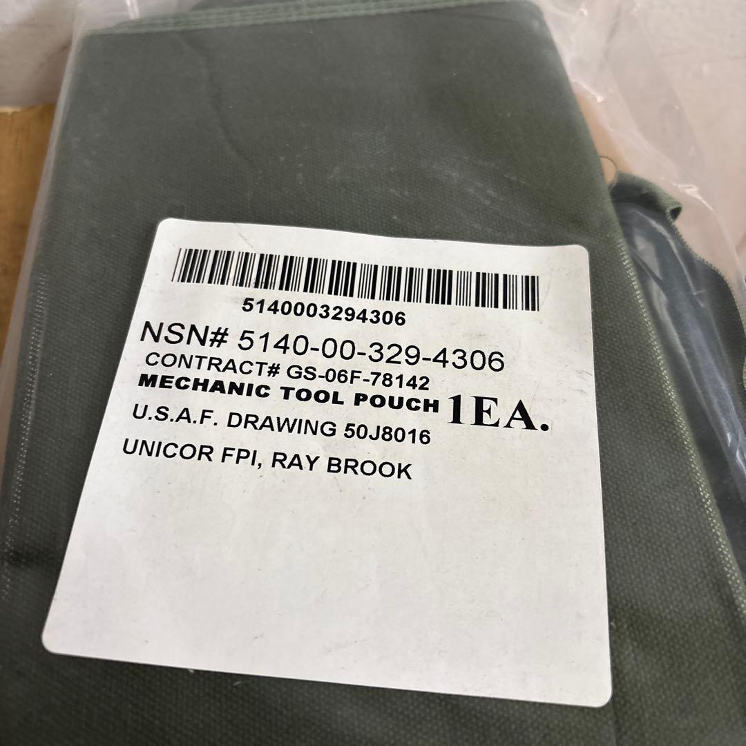 未使用品　米軍実物　USAF MECHANIC TOOL BAG ツールバック③