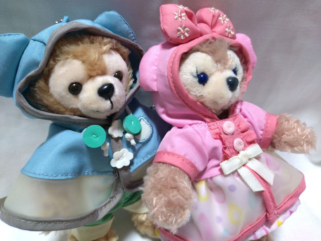 【美品】ビューティフルレイニーデイズ ダッフィー シェリーメイ ぬいぐるみバッジ