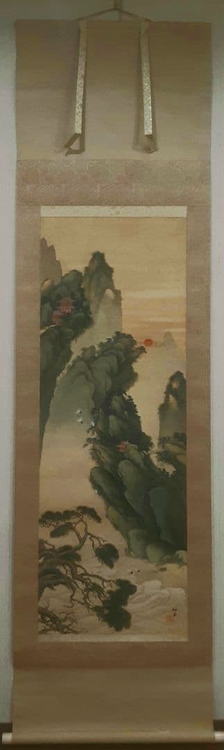 徳岡神泉　文化勲章　本物肉筆　共箱・二重箱入り　大正10年くらいの作