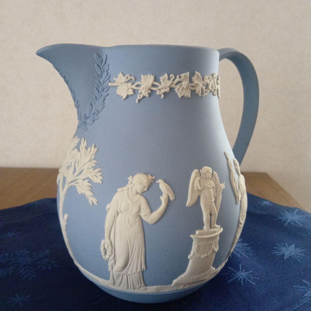 ウエッジウッド　水さし　花瓶　小皿