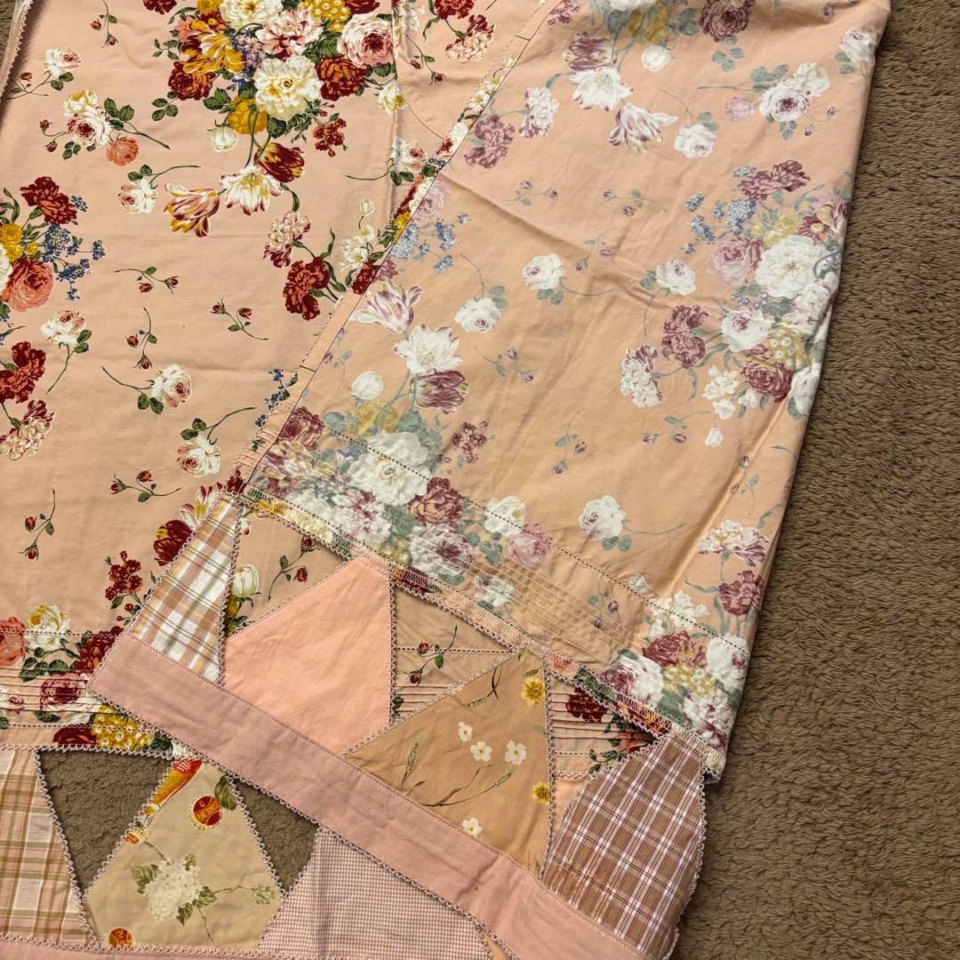 【新品未使用】ピンクハウス 花柄 エプロン パッチワーク ピンク