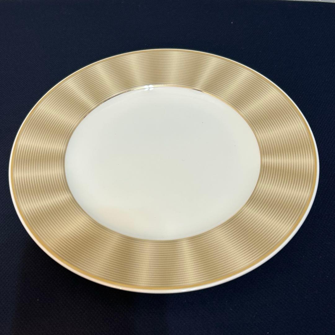NIKKO プレート　19cm ケーキ皿　エリートモダン　３枚　シルクシャンパン