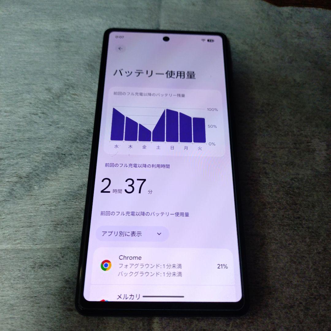 Google Pixel 6a 128GB ホワイト　SIMフリー　ケース付き