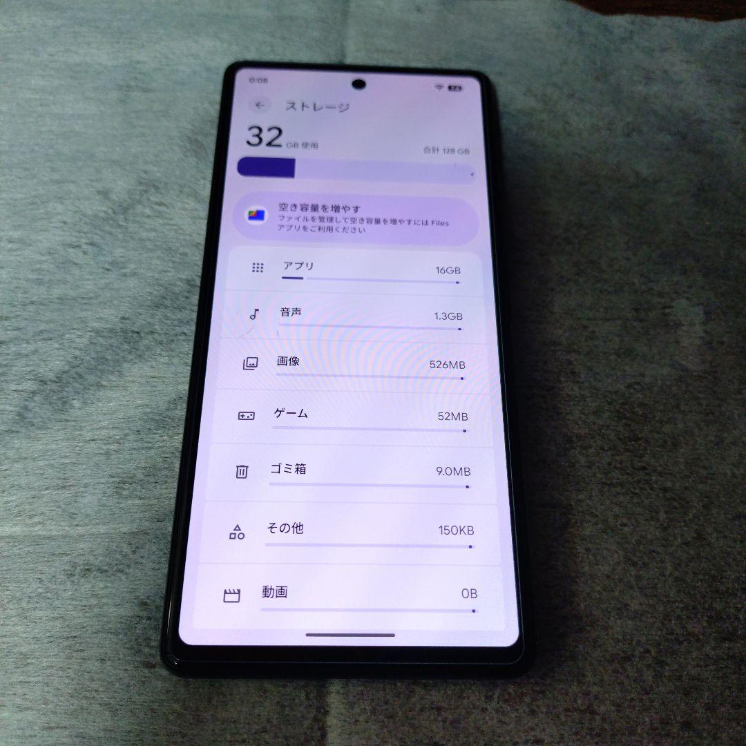 Google Pixel 6a 128GB ホワイト　SIMフリー　ケース付き