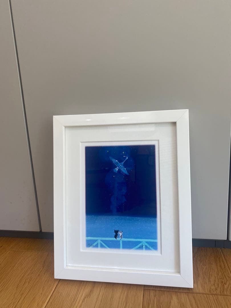 値下げ！ 限定 絵画 猫 作品 版画 渡辺あきお graphic station