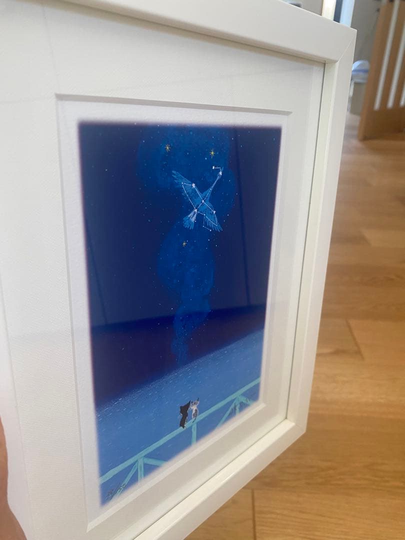 値下げ！ 限定 絵画 猫 作品 版画 渡辺あきお graphic station