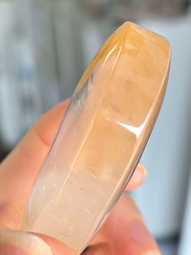 高品質　ゴールデンヒーラー　大きめパーム　握り石