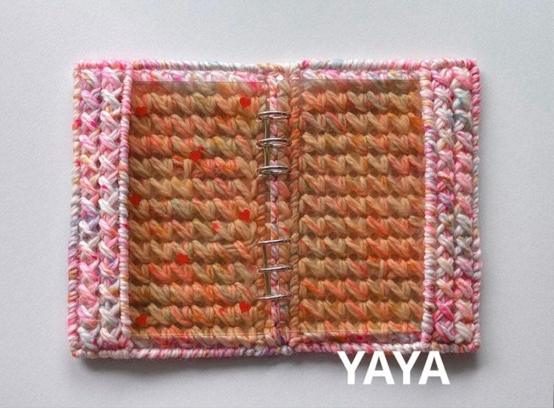 saving challenge レジン　バインダーカバー　貯金　A6 毛糸