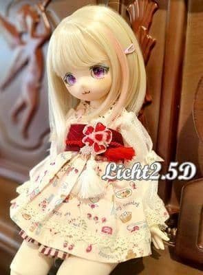 A93 BJD 1/3 人形 ドール　用ウィッグ カツラ 耐熱 ハンドメイド