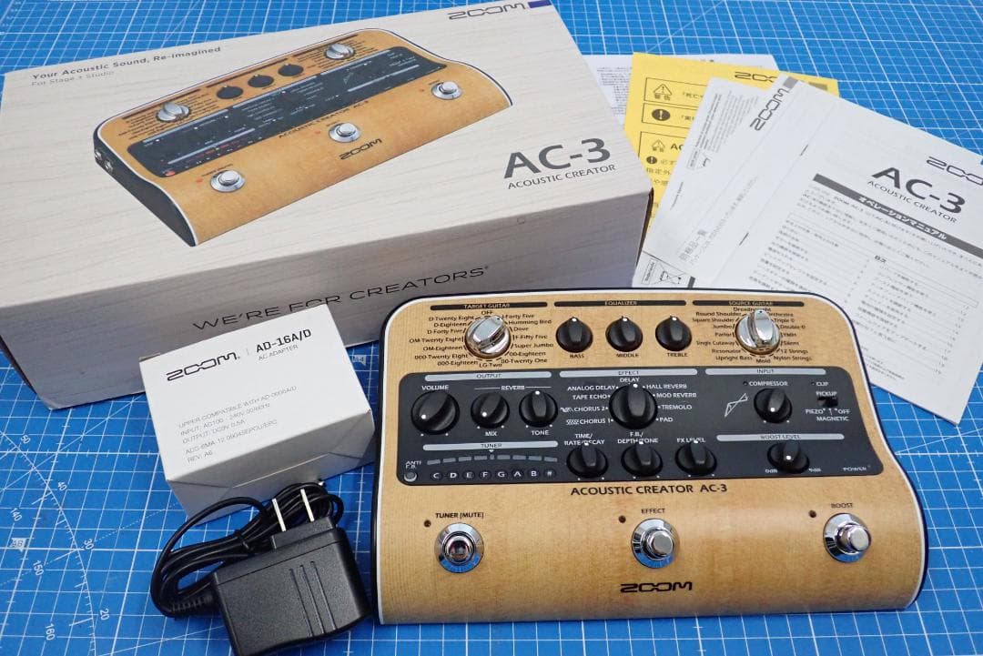 ZOOM AC-3 CREATORアコースティックギター用エフェクター