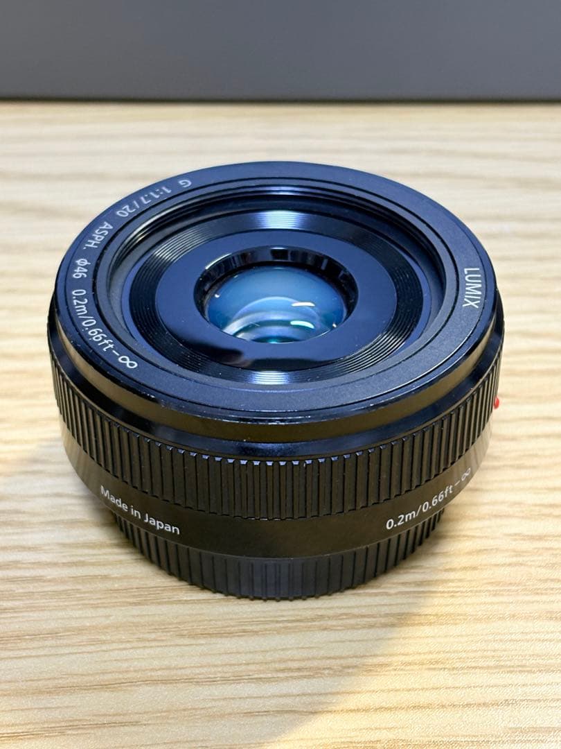 LUMIX G 20mm F1.7 II ASPH. ブラック【外箱・説明書付】