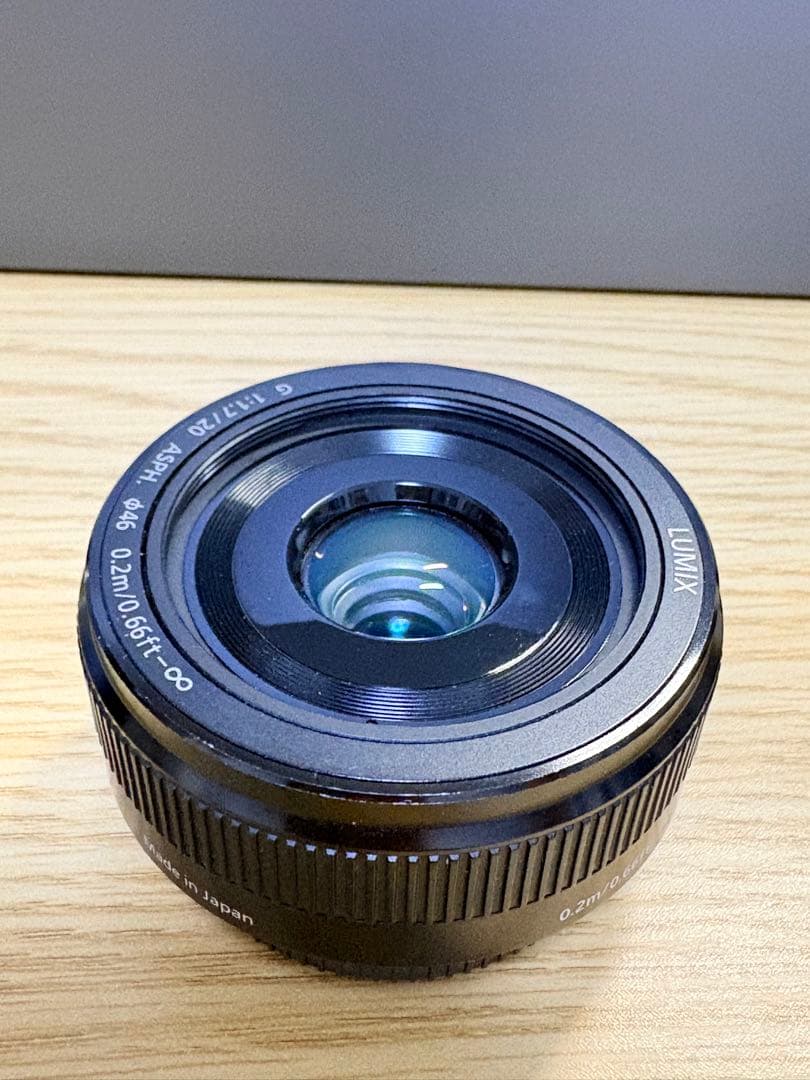 LUMIX G 20mm F1.7 II ASPH. ブラック【外箱・説明書付】