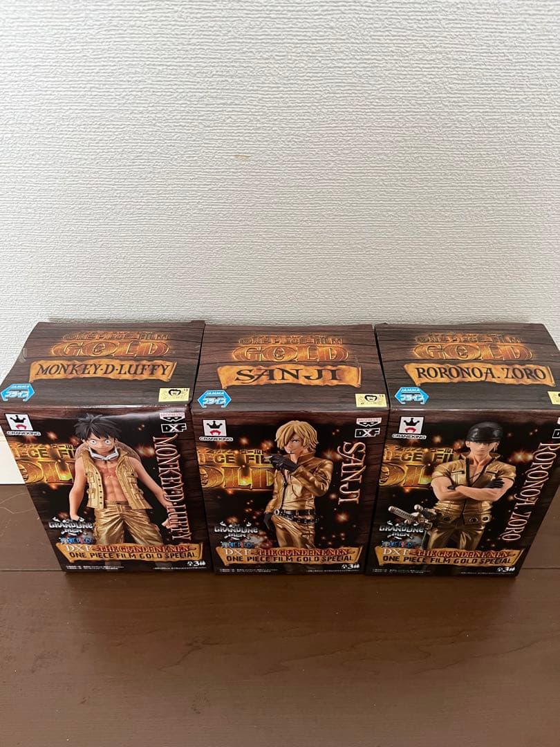 未開封 ワンピース FILM GOLD DXFフィギュア 3体セットナムコ限定