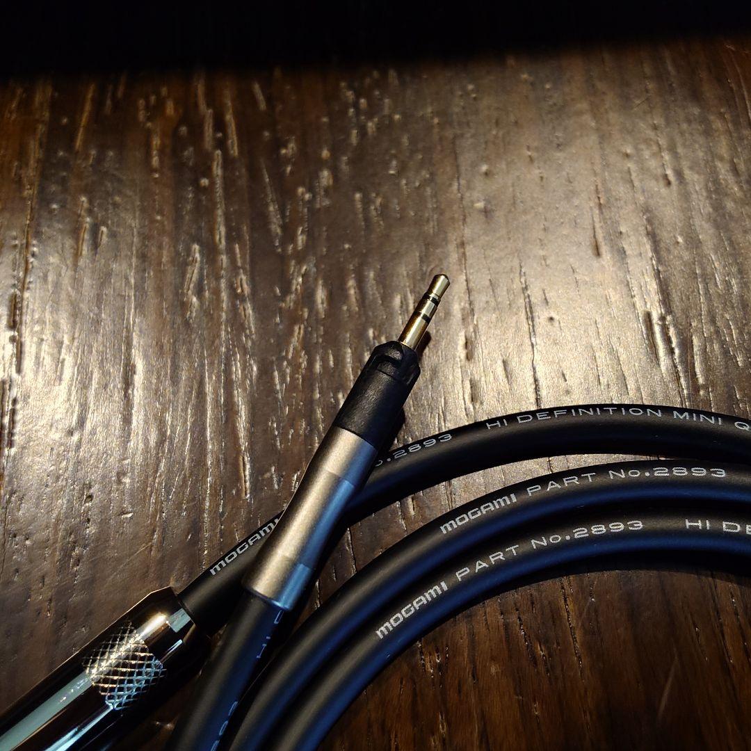 モガミ 2893 ヘッドホン ケーブル 2.5φ3極バヨネットロック式プラグ