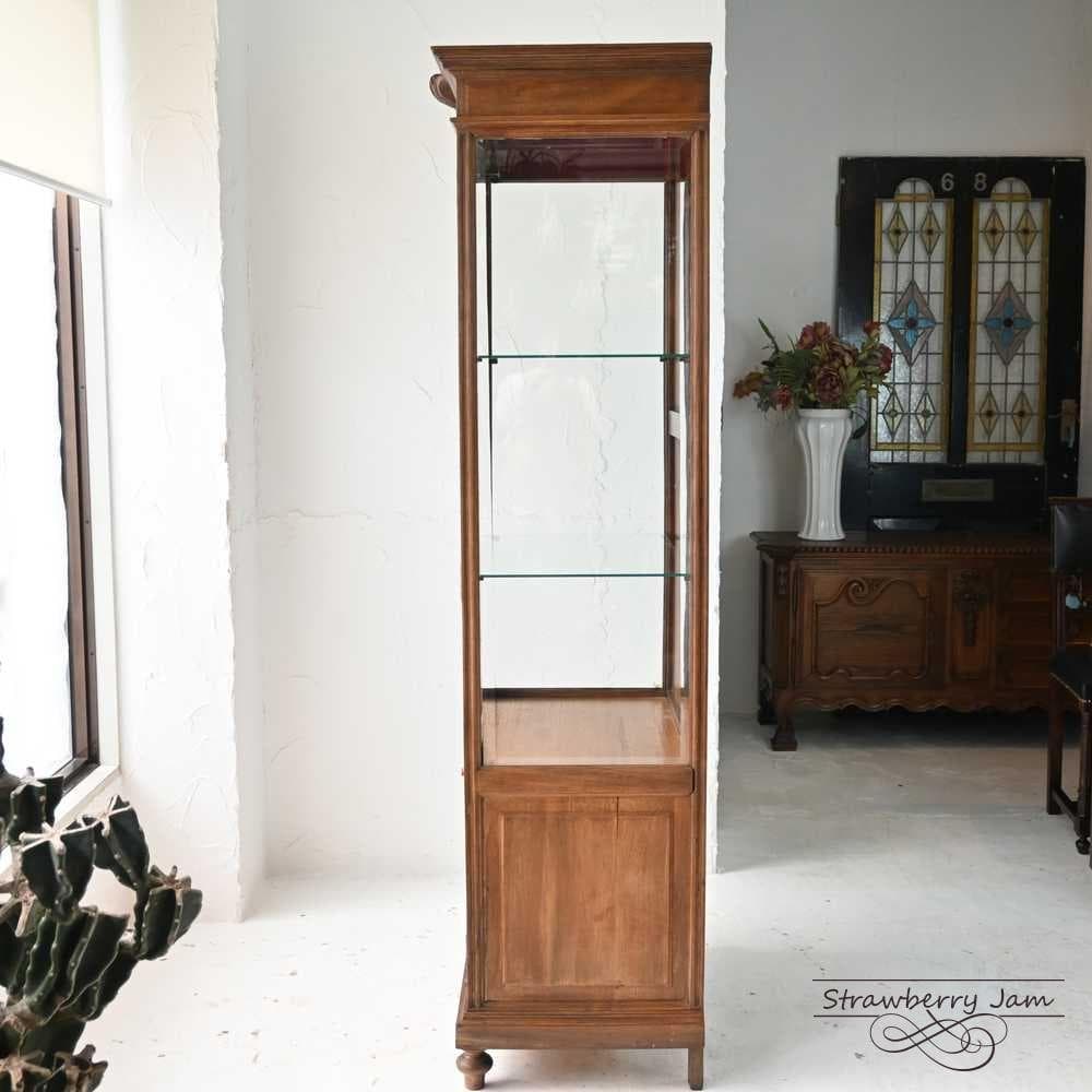 L3610-9 フランスアンティーク ガラスキャビネット ガラスケース ロココ