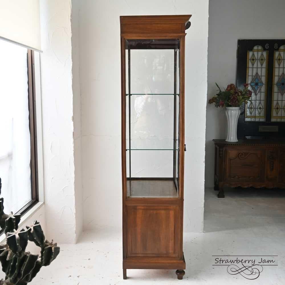 L3610-9 フランスアンティーク ガラスキャビネット ガラスケース ロココ