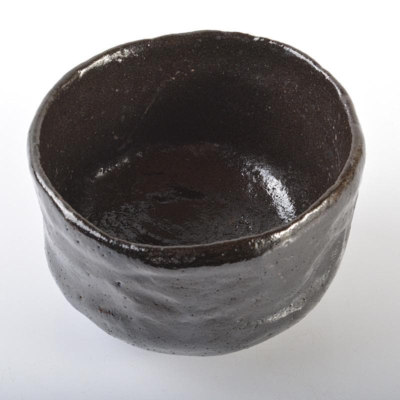 ラッキーライラック　茶道具　楽吉左衛門　黒楽茶碗　N　5732