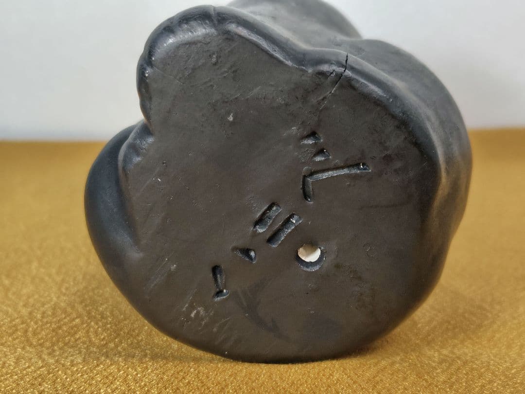 ハニベ焼　招き猫　黒猫　金運　財運　厄除　縁起もの