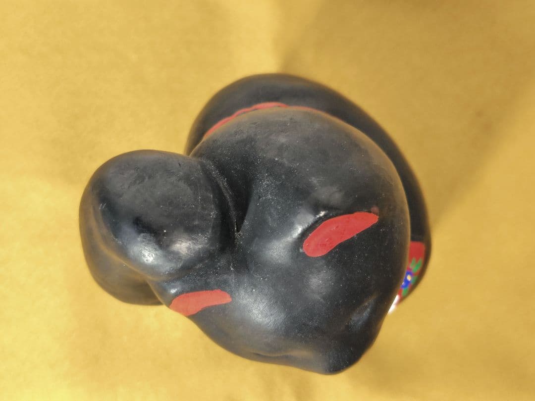 ハニベ焼　招き猫　黒猫　金運　財運　厄除　縁起もの