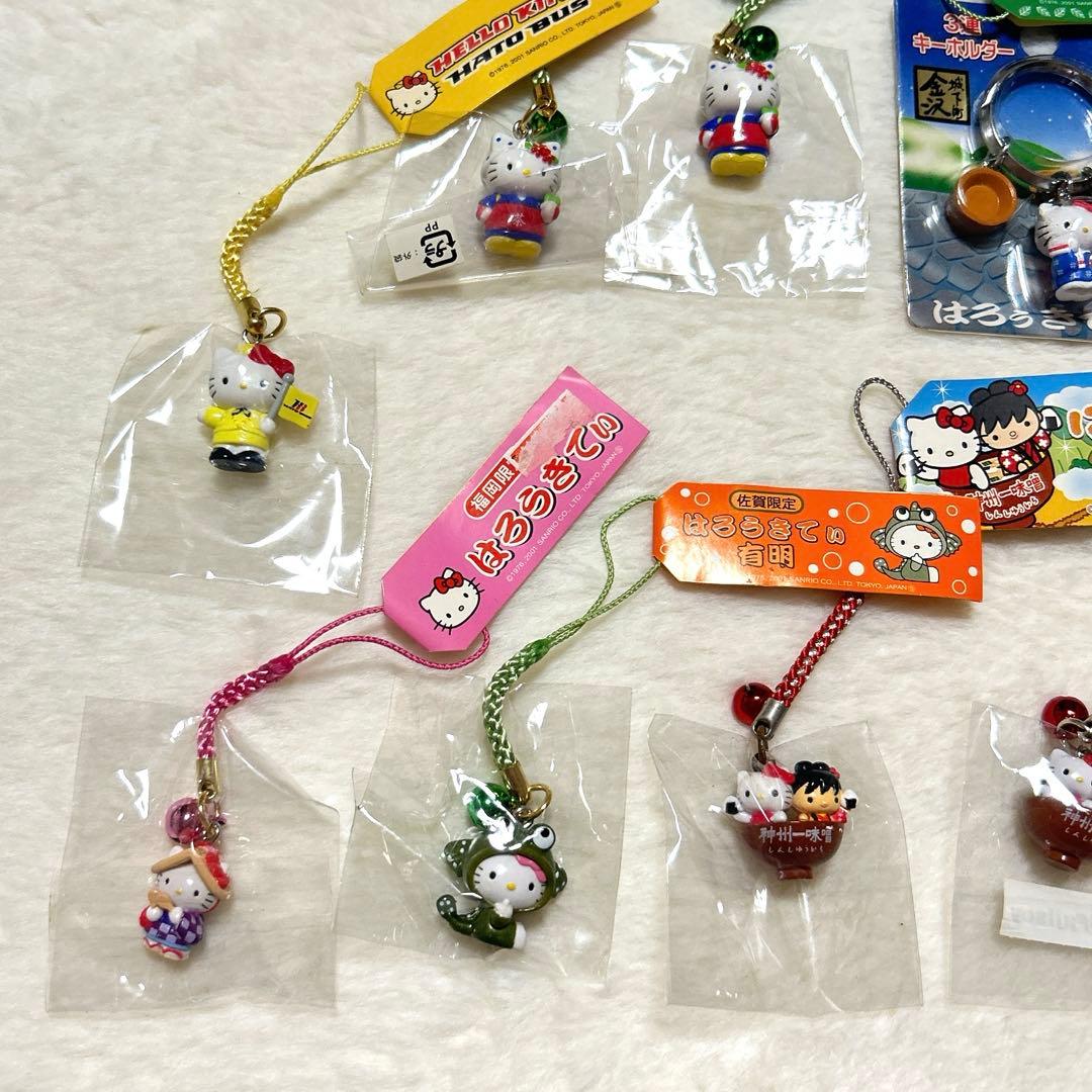 新品未使用　ハローキティ　ご当地ストラップ　ハンカチ　シャーペン　まとめ売り