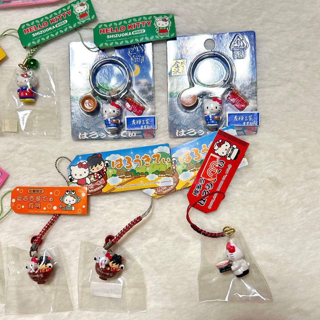 新品未使用　ハローキティ　ご当地ストラップ　ハンカチ　シャーペン　まとめ売り