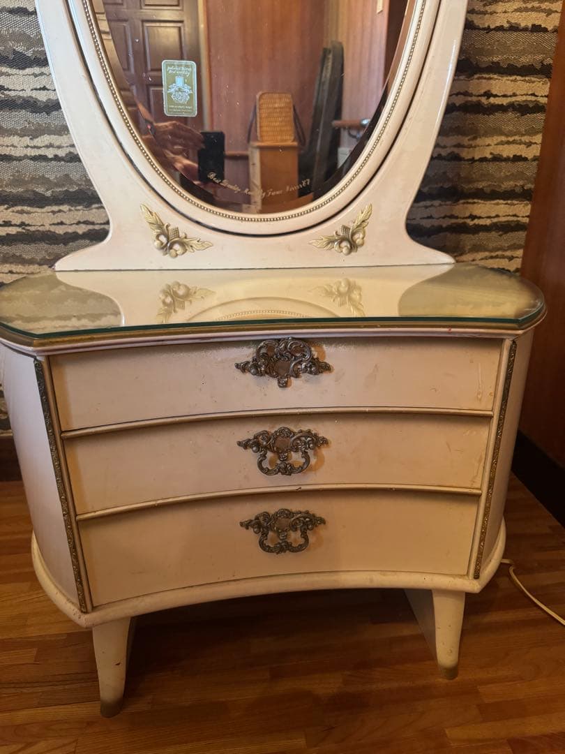 FRANCE MIRROR社製 ドレッサー・ミラー　昭和レトロ　アンティーク