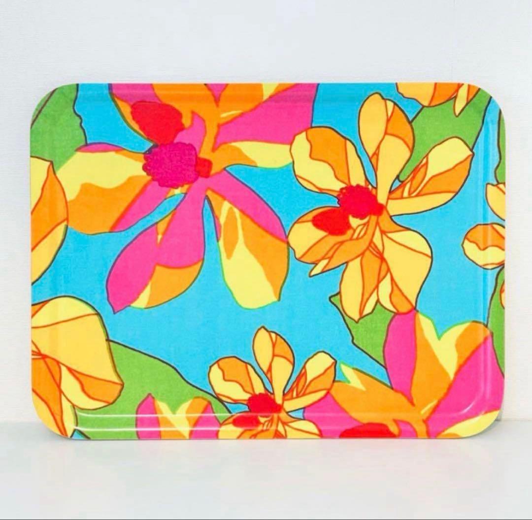 850【激レア日本未入荷柄】大サイズ43cmx33cm／marimekkoトレイ