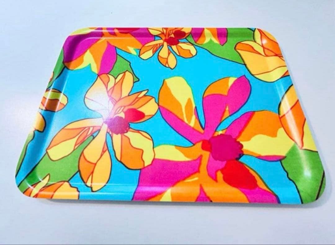 850【激レア日本未入荷柄】大サイズ43cmx33cm／marimekkoトレイ