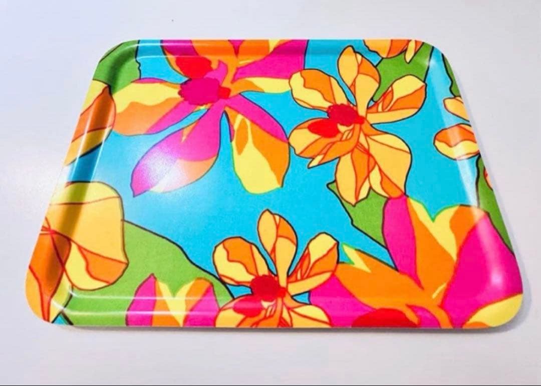 850【激レア日本未入荷柄】大サイズ43cmx33cm／marimekkoトレイ