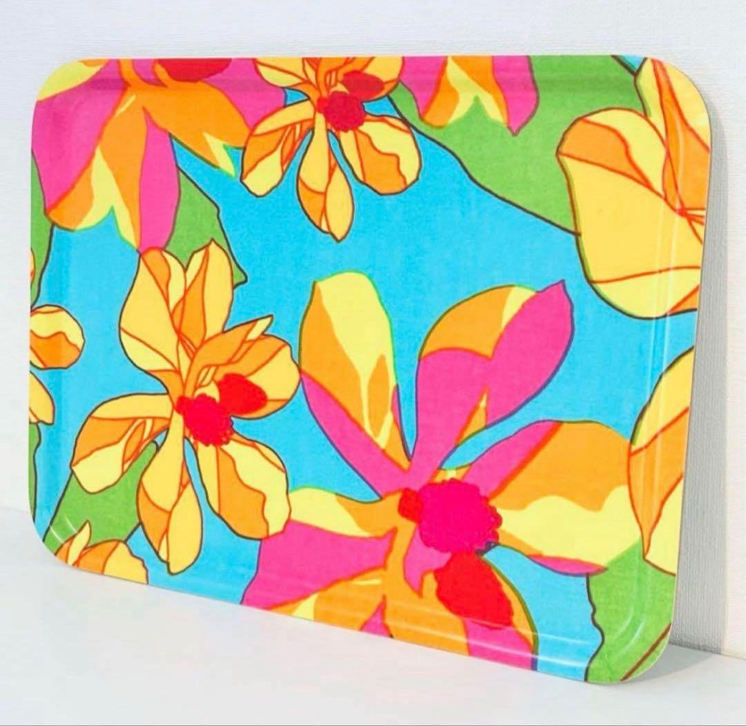 850【激レア日本未入荷柄】大サイズ43cmx33cm／marimekkoトレイ