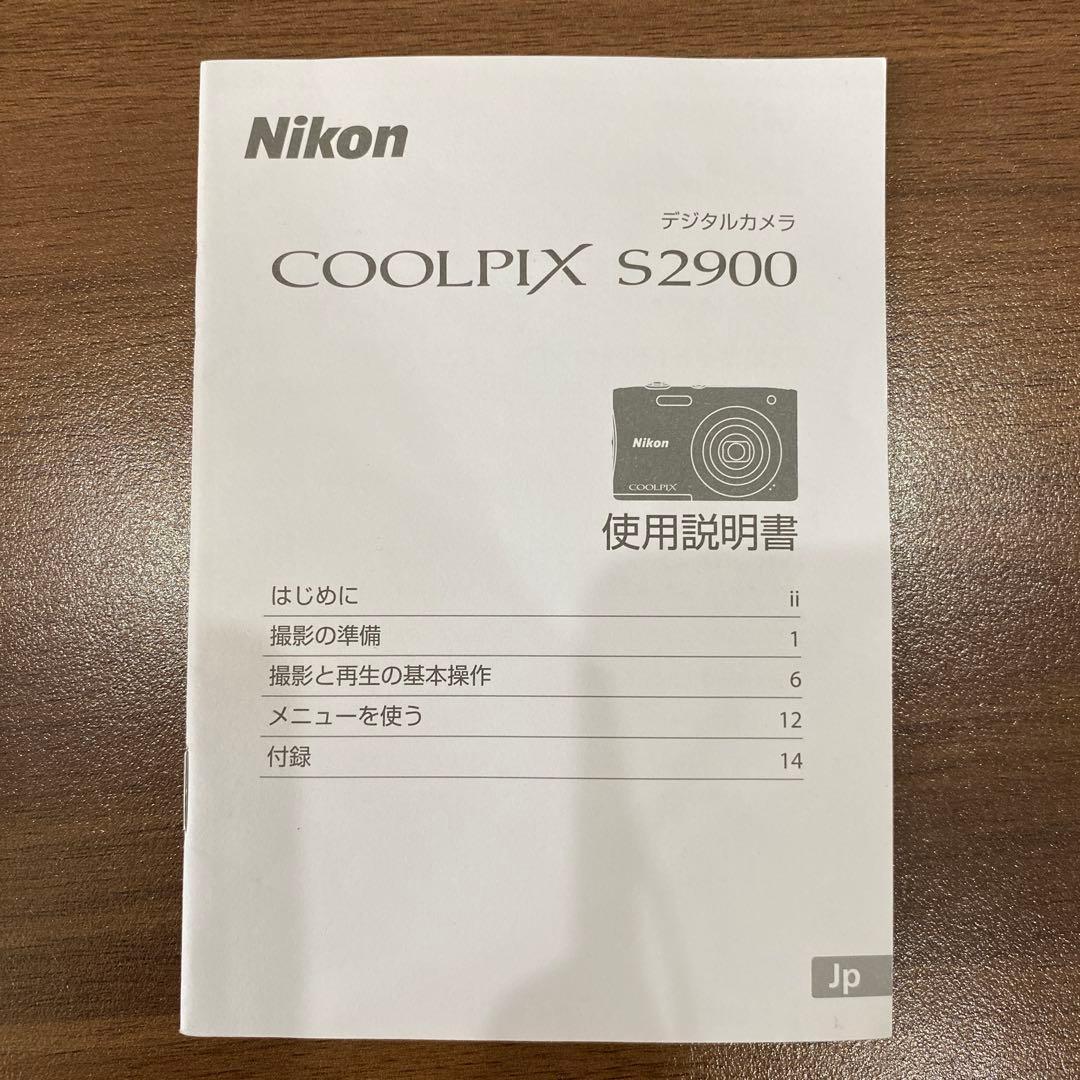 【Nikon】ニコン COOLPIX デジカメ S2900 レッド