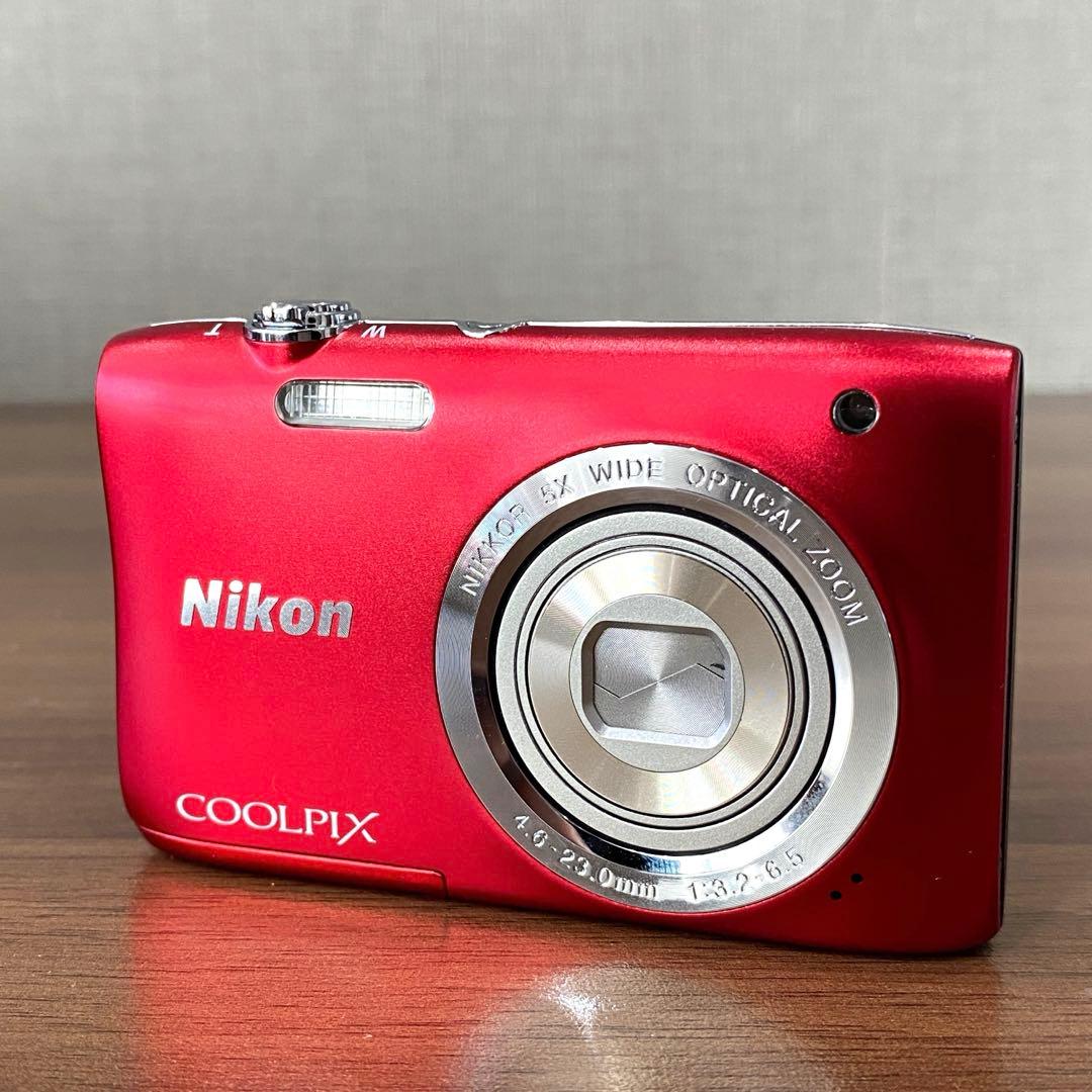 【Nikon】ニコン COOLPIX デジカメ S2900 レッド