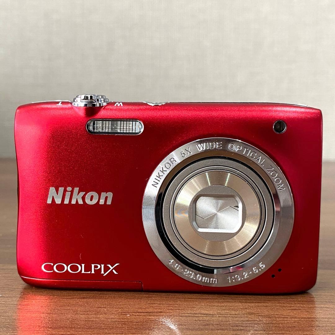【Nikon】ニコン COOLPIX デジカメ S2900 レッド