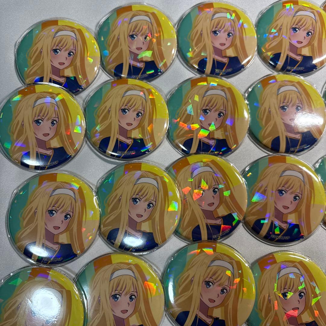 A アリス(等身) ソードアート・オンライン×極楽湯　缶バッジ　54個まとめ売り