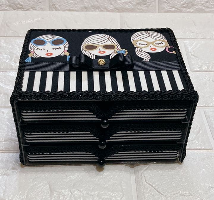 【受注製作】ジュエリーボックス＊3段＊three girls series