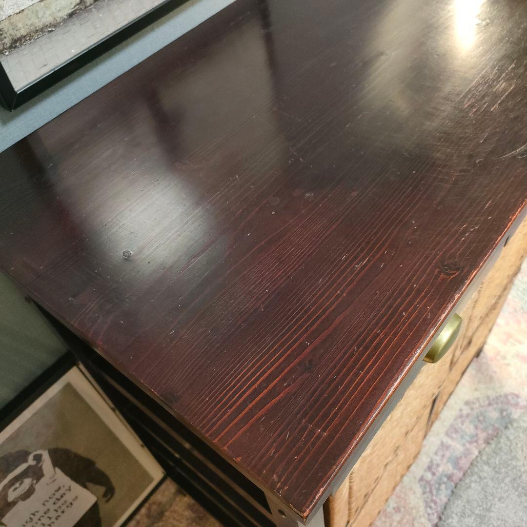 B-COMPANY ラタンバスケットチェスト キャビネット